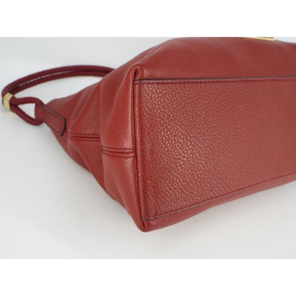 Michael Kors Lexington Burgundy Pebbled Leather Shoulder Bag main image 3